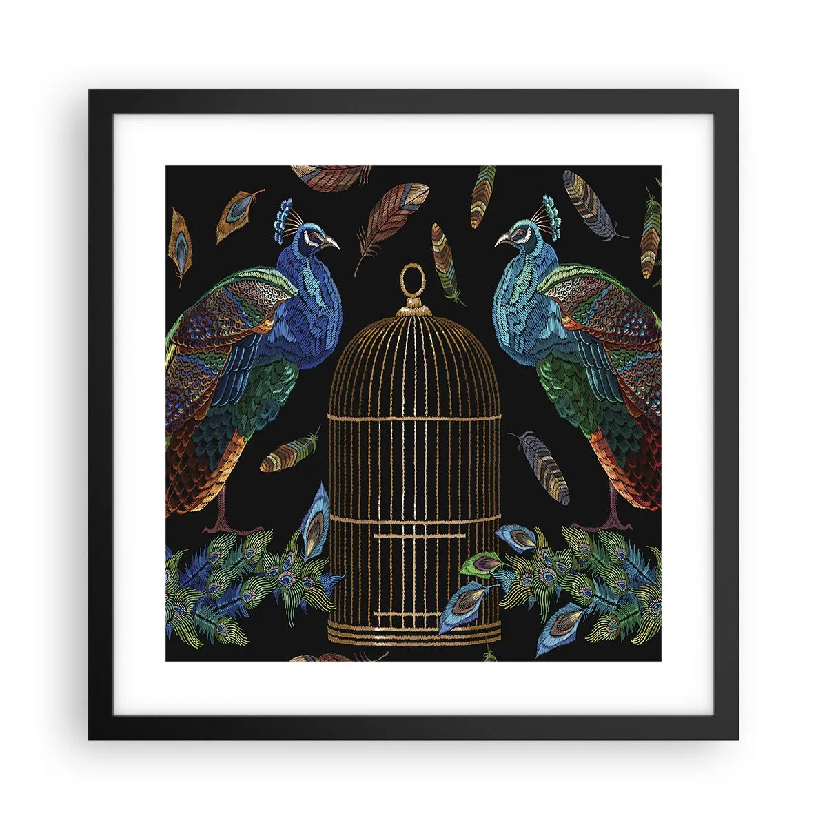 Plakát v černém rámu - V královském rouchu - 40x40 cm