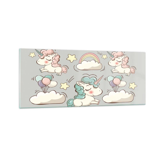 Obraz na skle - Určitě existují… - 100x40 cm