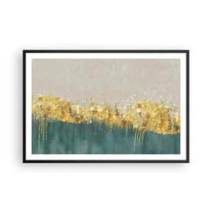 Plakát v černém rámu - Zlatá hranice - 91x61 cm