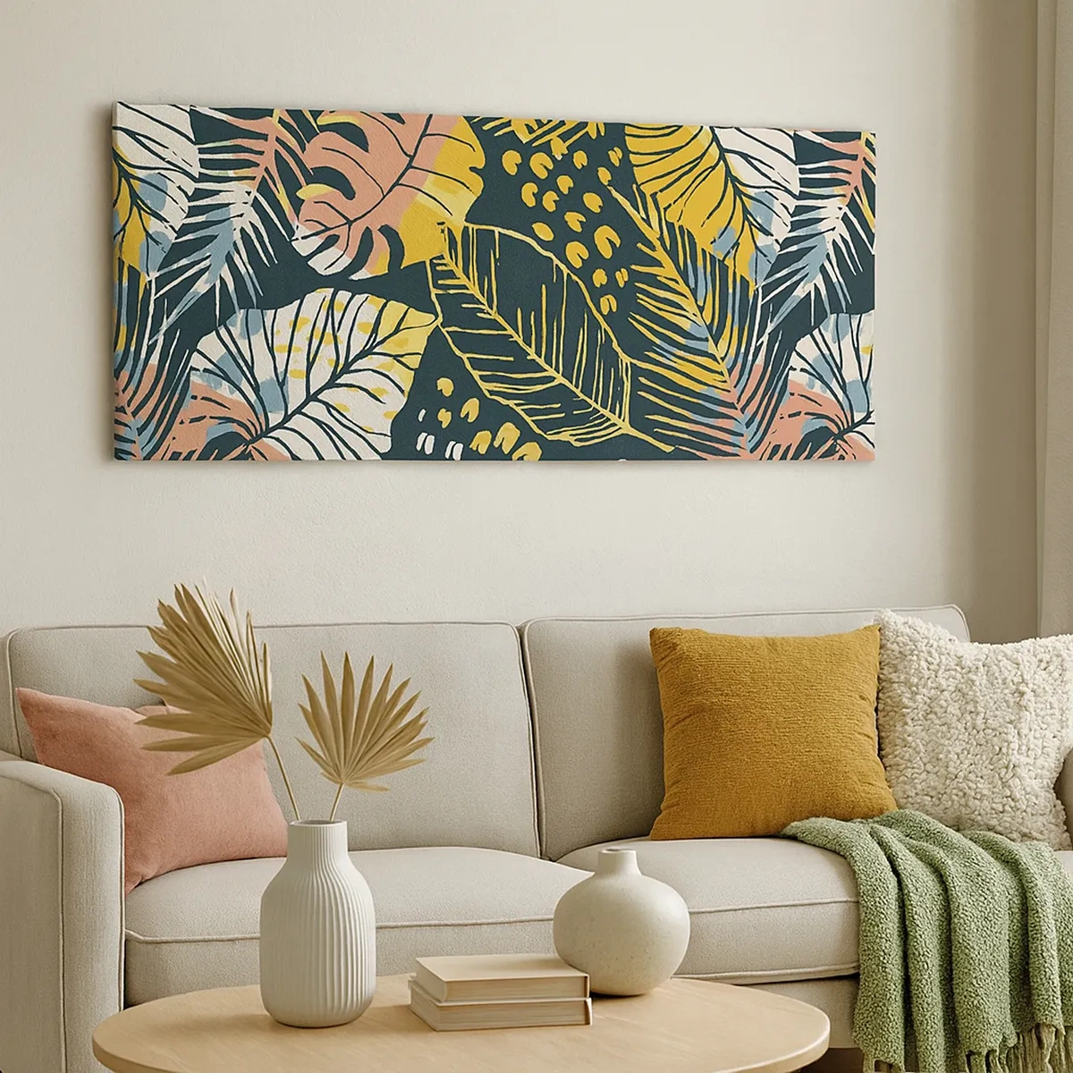 Obraz na plátně - Listová fantazie - 30x30 cm