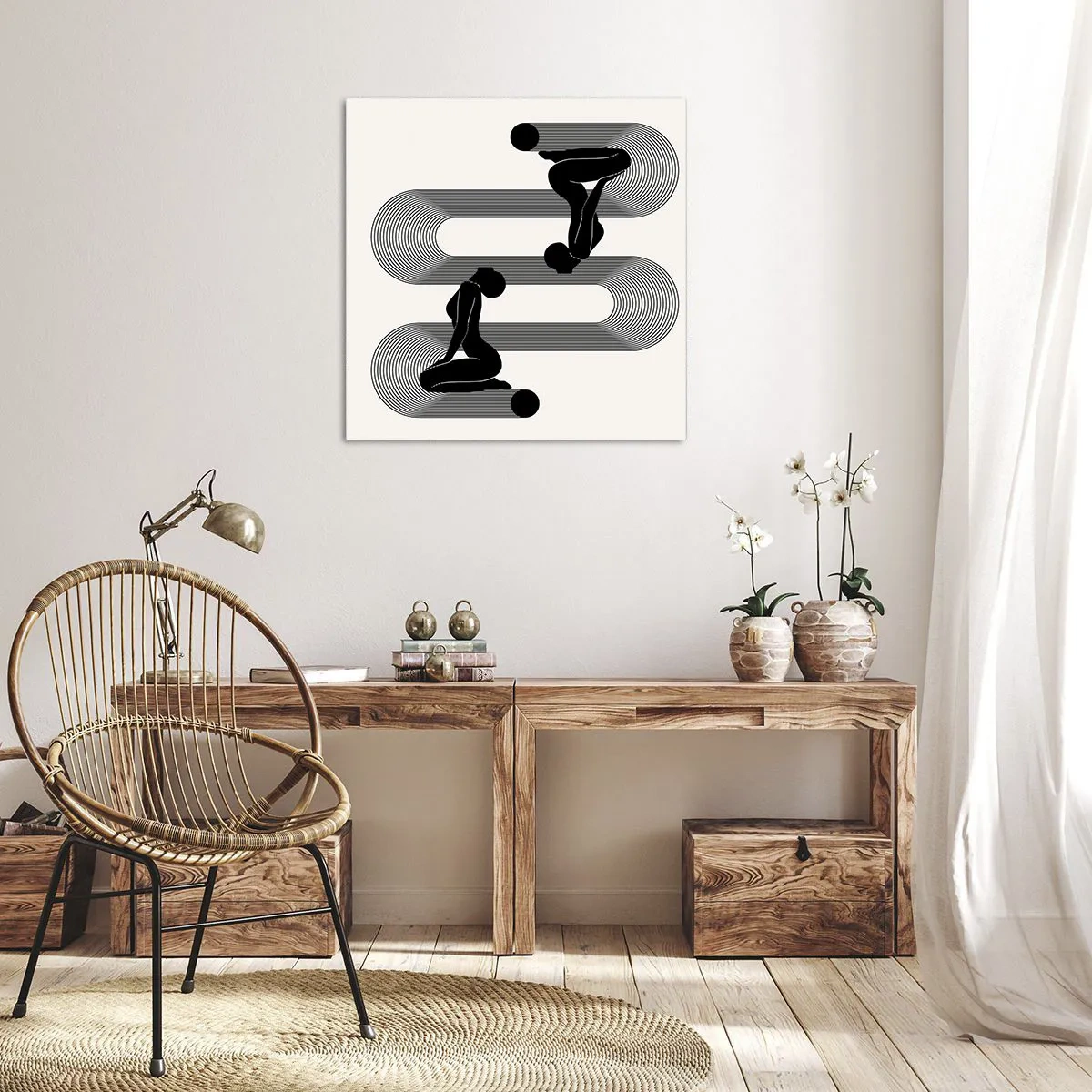 Obraz na plátně - Smyslná symetrie - 60x60 cm