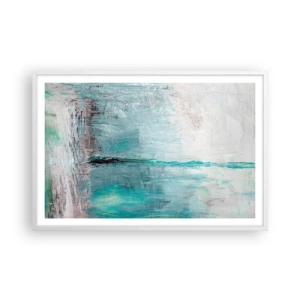 Plakát v bílém rámu - Horizontálně v modři - 91x61 cm