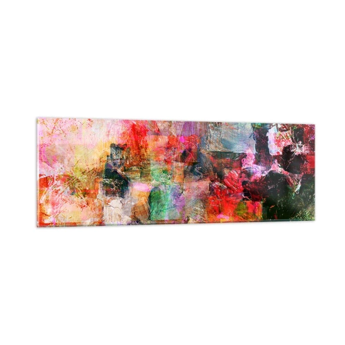 Obraz na skle - Cesta růžovou - 90x30 cm