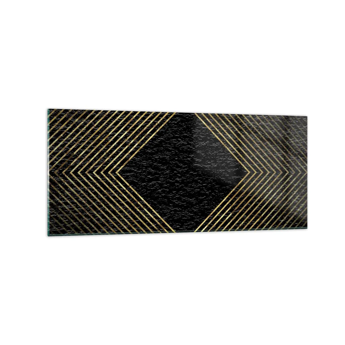 Obraz na skle - Geometrie ve stylu glamour - 120x50 cm