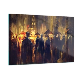 Obraz na skle - Následovníci deště - 120x80 cm