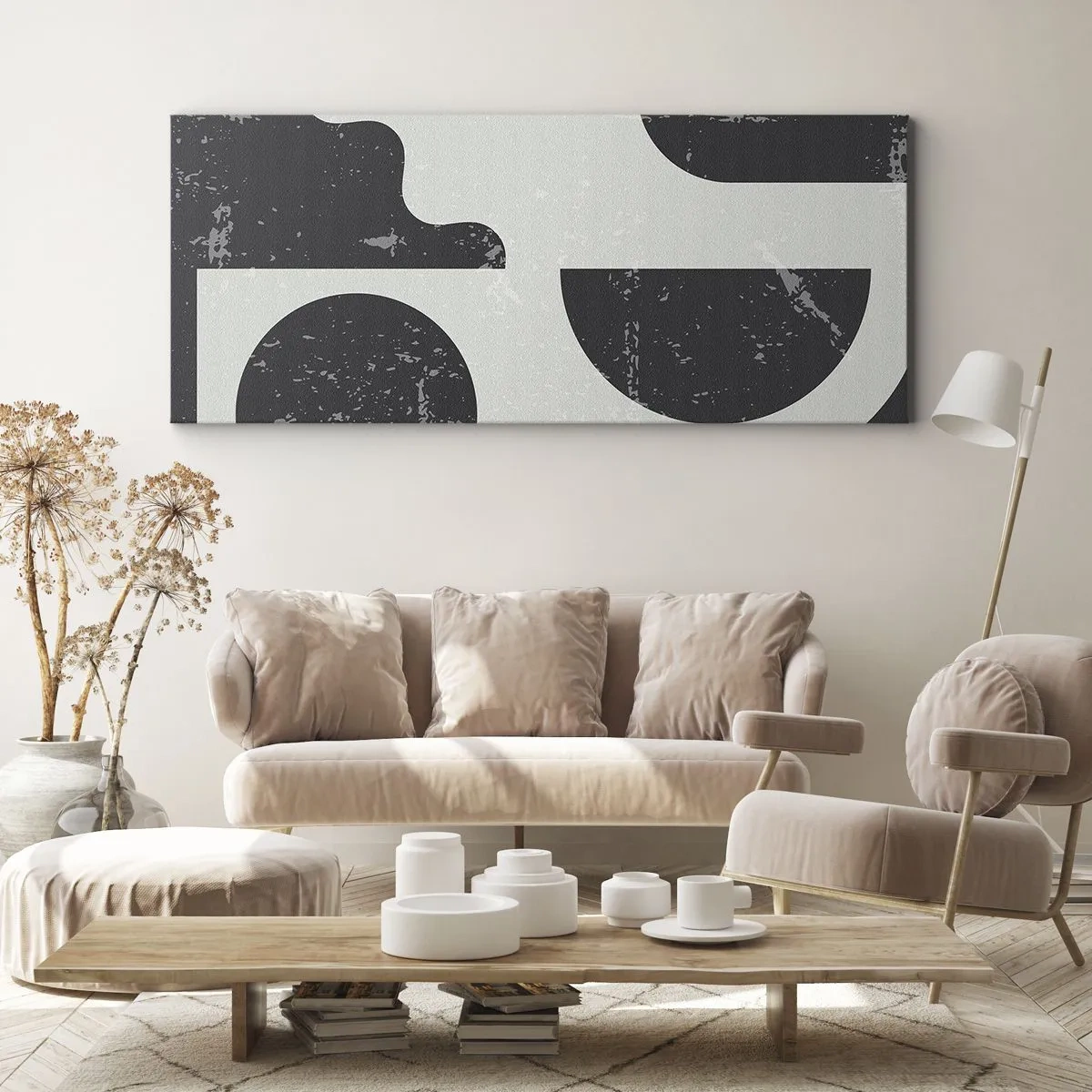 Obraz na plátně - Kompozice nad a pod - 100x40 cm
