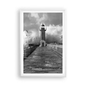 Plakát v bílém rámu - Nebojácná - 61x91 cm