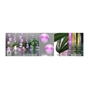 Vzor Fototapety Samolepicí Deluxe Sticker - Reflexní kompozice lehkosti a života - Abstrakce, Grafika, 3D - 100x30 cm