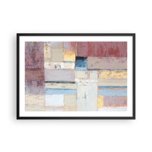 Plakát v černém rámu - Klid geometrie - 70x50 cm