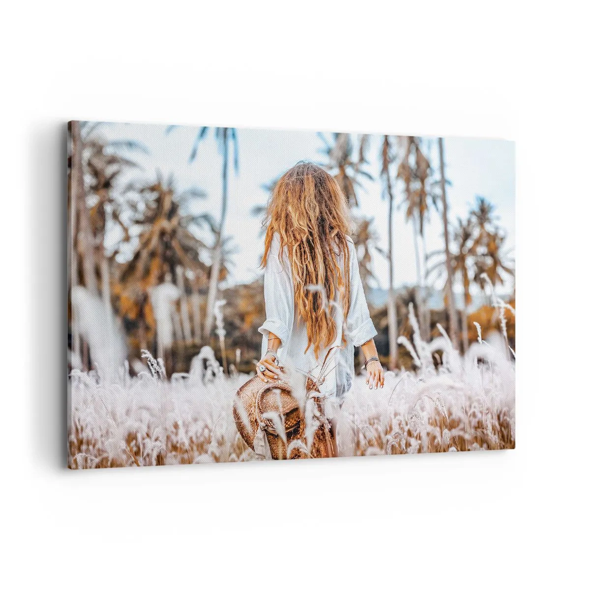 Obraz na plátně - Zrozená z travní chmýří - 100x70 cm