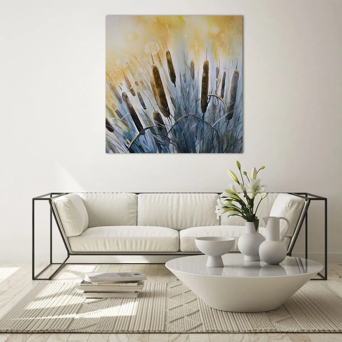 Obraz na skle - Chlad vody, žár slunce - 60x60 cm