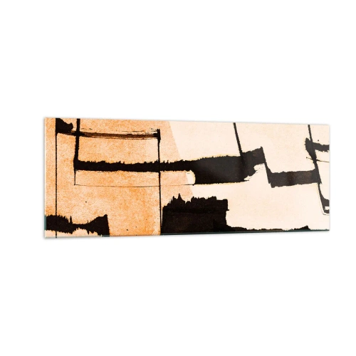 Obraz na skle - Avšak pořádek - 140x50 cm