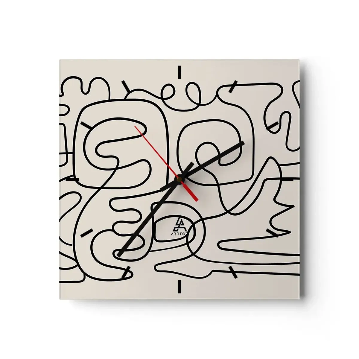 Nástěnné hodiny - Podle stopy - 30x30 cm