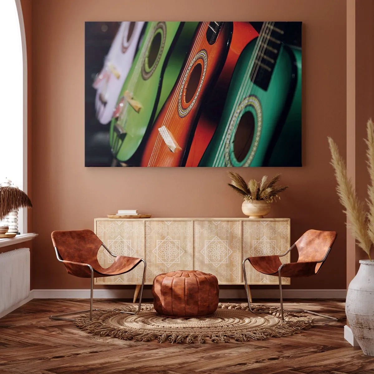 Obraz na plátně - Kytara má hodně barev - 120x80 cm