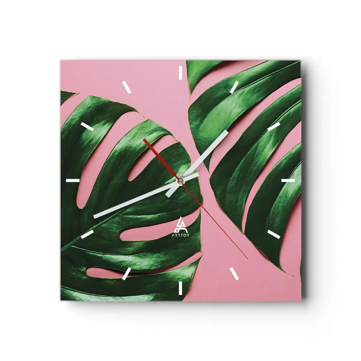 Nástěnné hodiny - Zelené rendez-vous - 30x30 cm