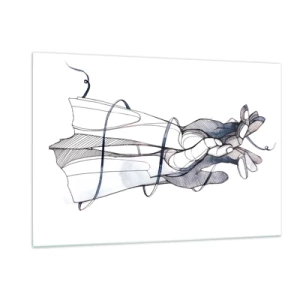 Obraz na skle - Studie o dotyku - 120x80 cm