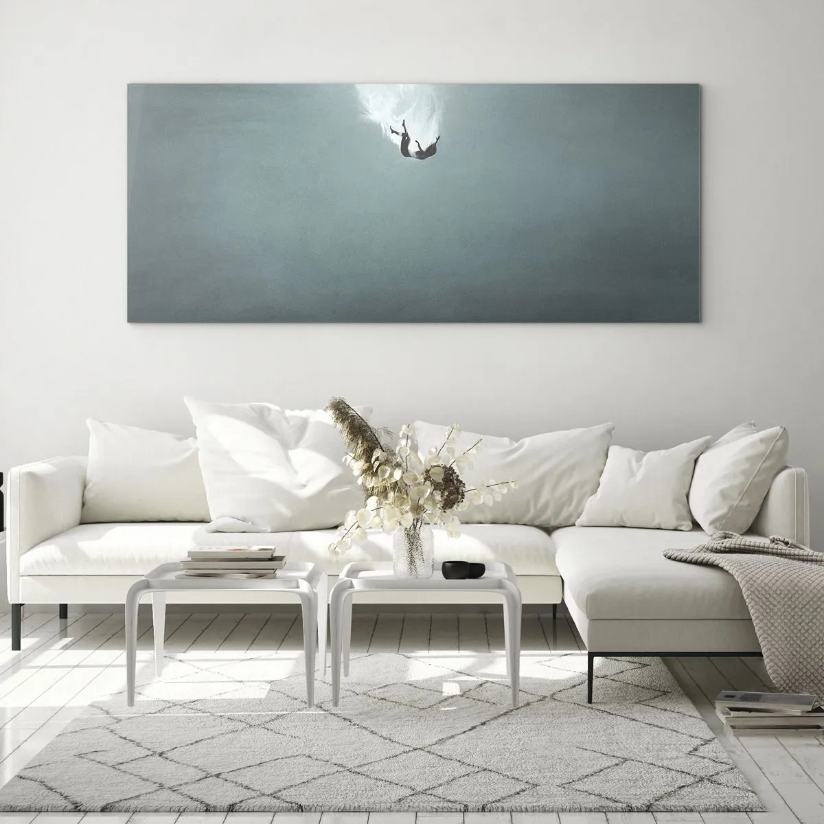 Obraz na skle - V objetí oceánu - 100x40 cm