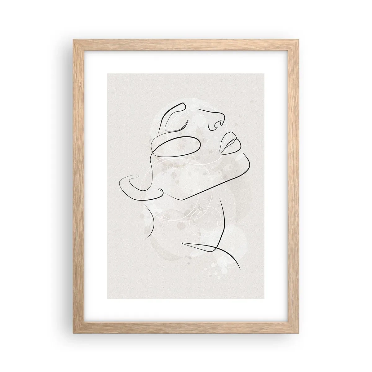 Plakát v rámu světlý dub - Náčrt snu - 30x40 cm