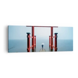 Obraz na plátně - Japonské zamyšlení - 140x50 cm