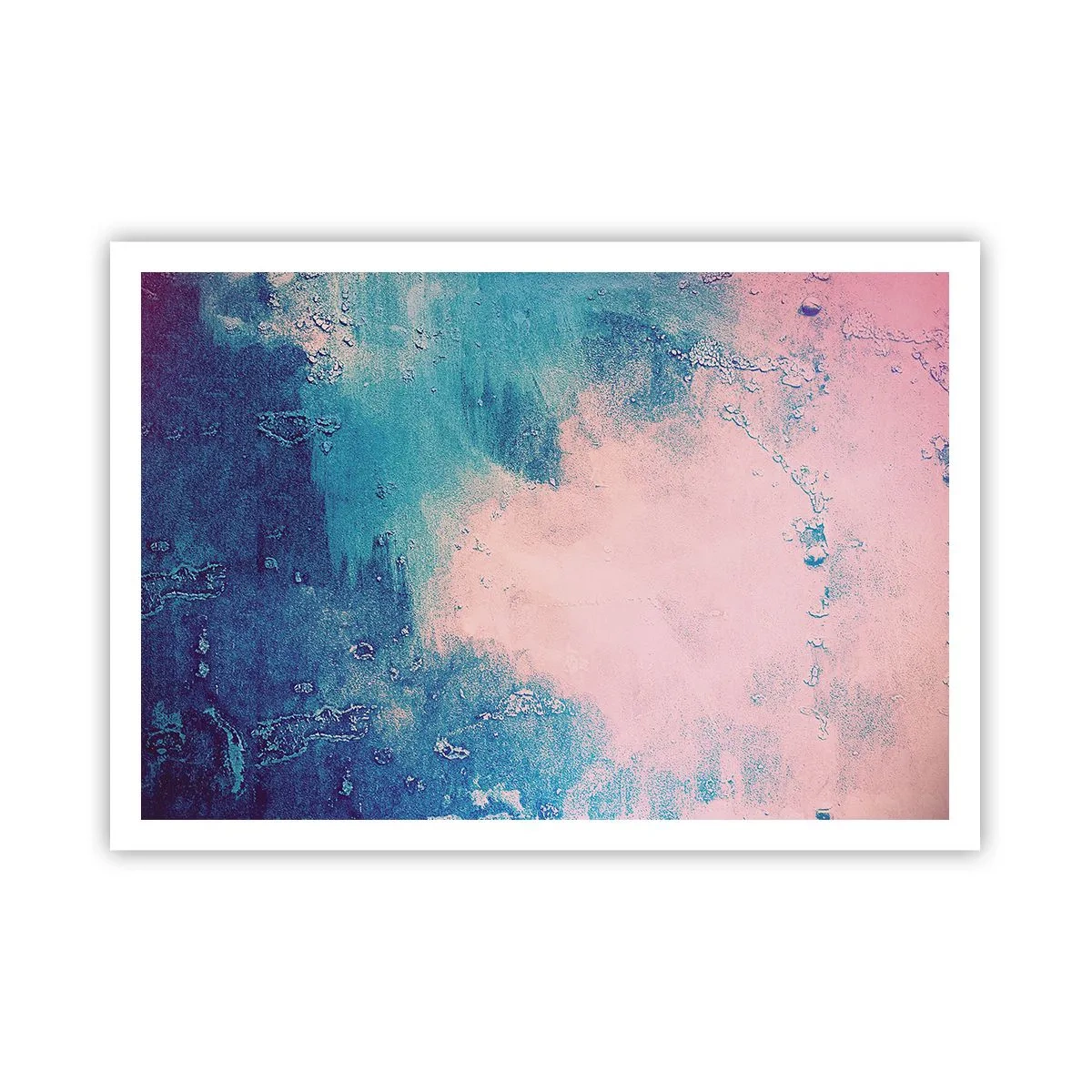 Plakát - Modrá objetí - 100x70 cm