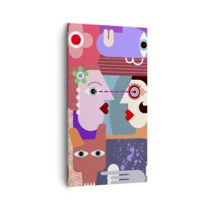 Obraz na plátně - Tváří v tvář - 55x100 cm