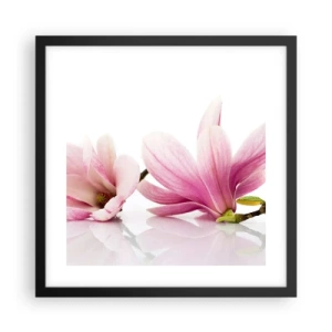 Plakát v černém rámu - Jemné jako závan jara - 40x40 cm
