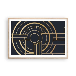 Plakát v rámu světlý dub - Obraty události - 91x61 cm