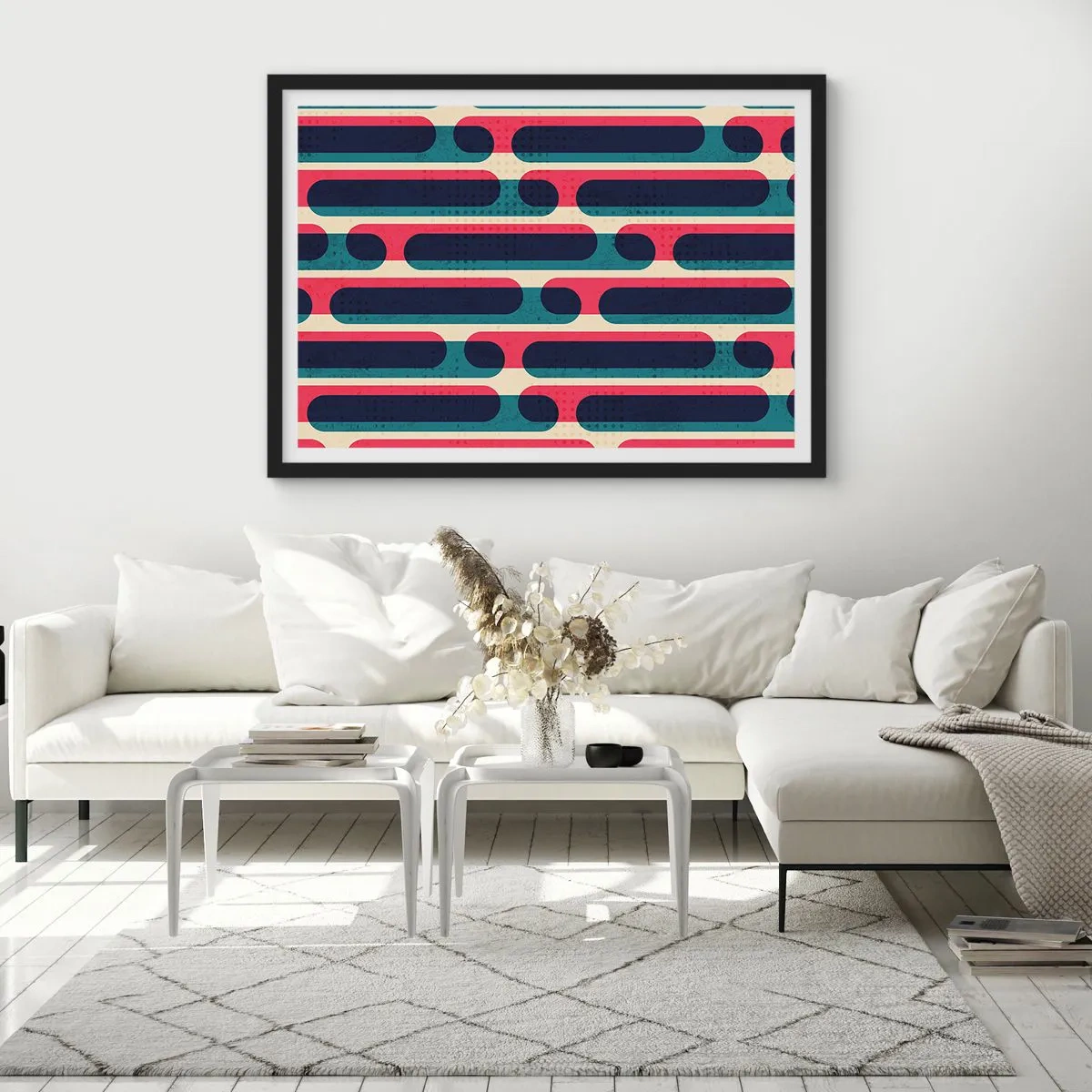 Plakát v černém rámu - Dovnitř a dopředu - 70x50 cm