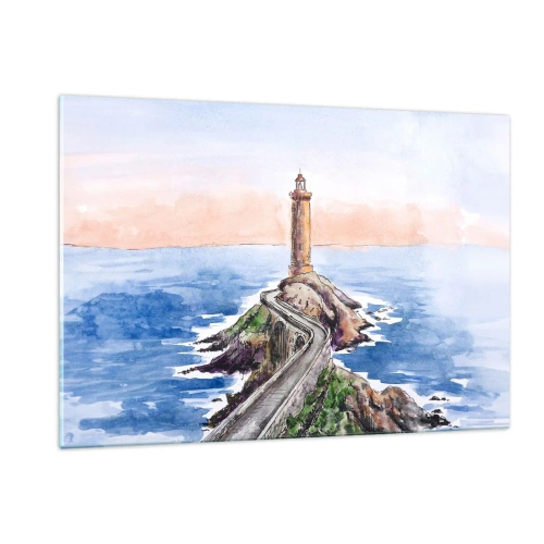 Obraz na skle - Tváří v tvář moři - 120x80 cm