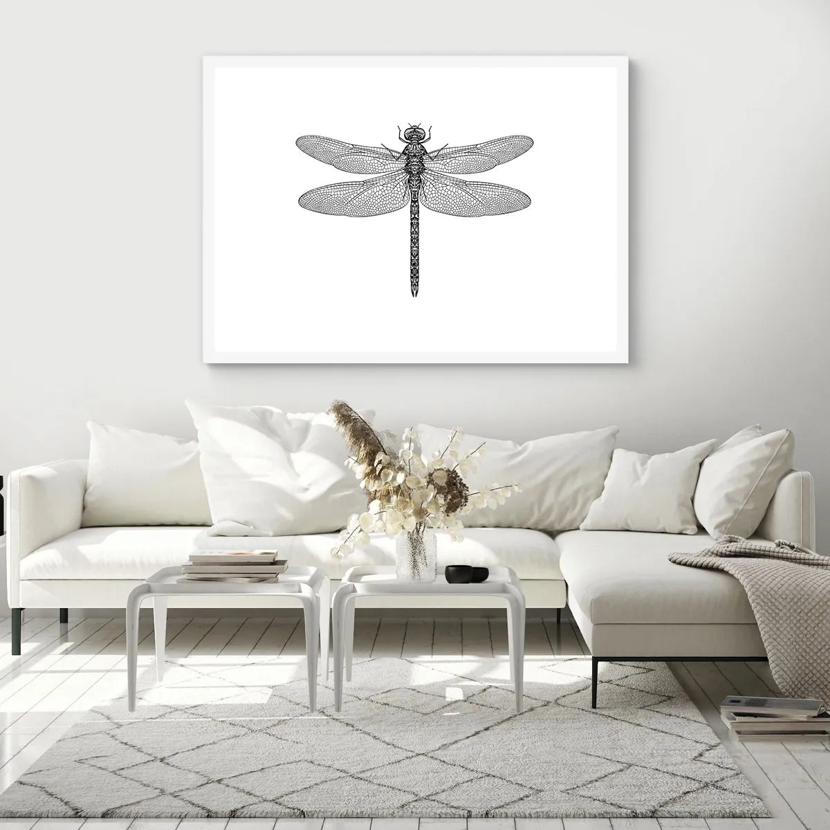 Plakát v bílém rámu - Přesnost přírody - 50x40 cm