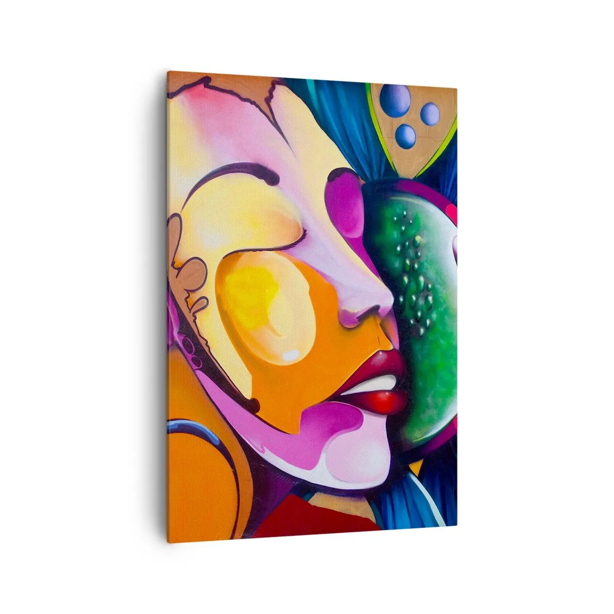 Obraz na plátně - Dotknout se barvou - 70x100 cm