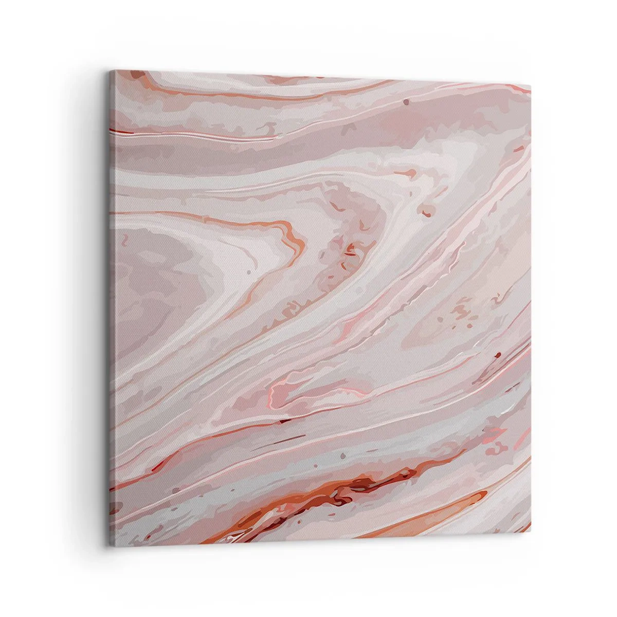 Obraz na plátně - Tekutá růžová - 60x60 cm