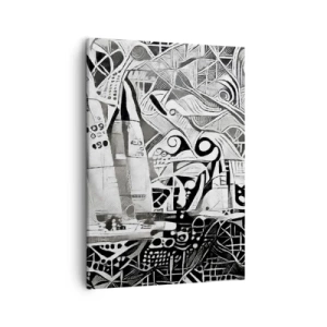 Obraz na plátně - Mezi vlnami - 50x70 cm