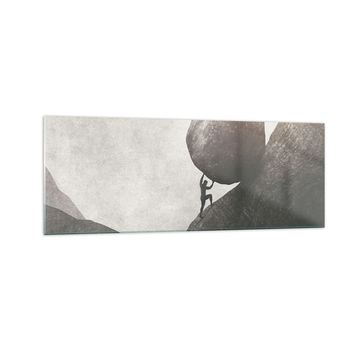 Obraz na skle - Věřím, proti vší naději - 140x50 cm