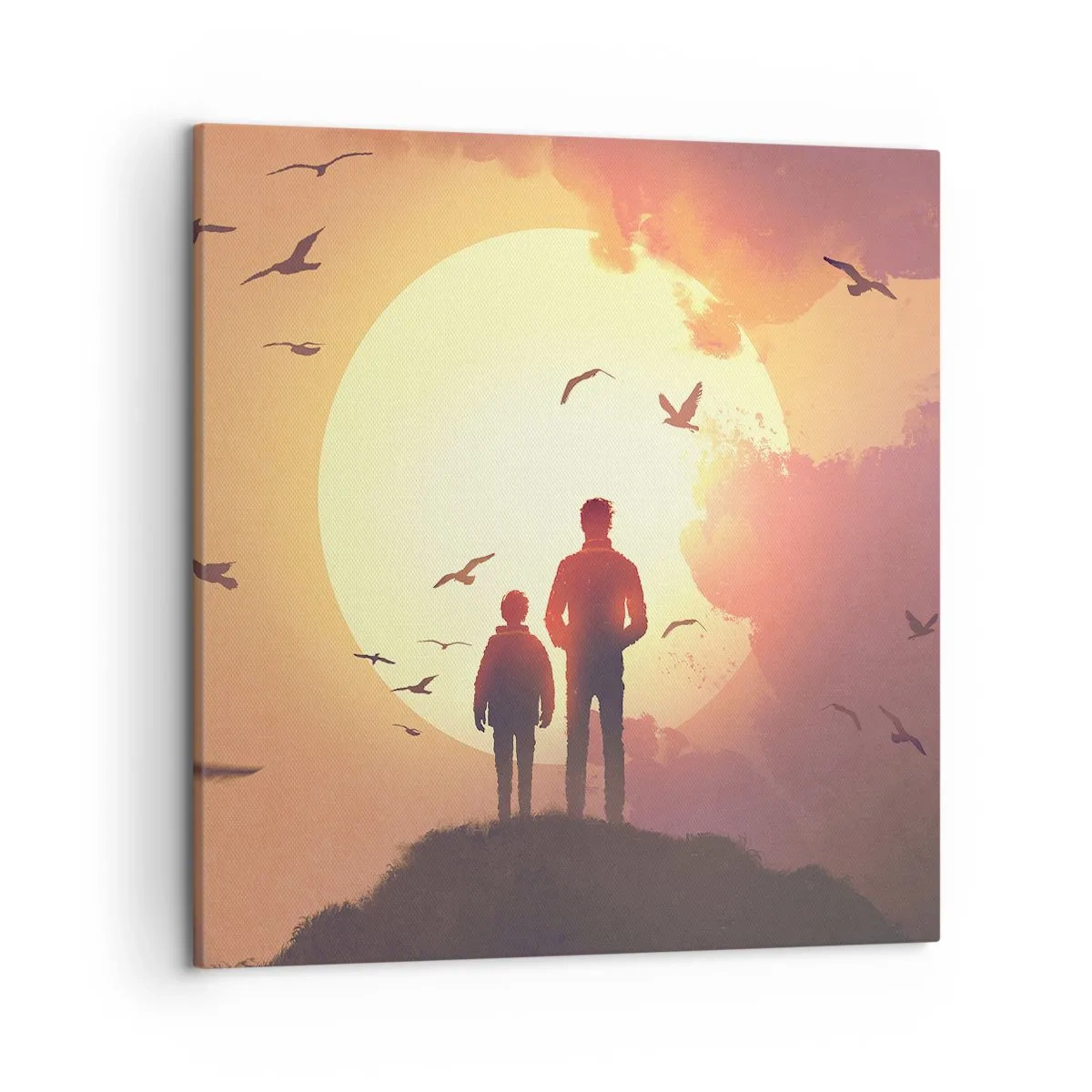 Obraz na plátně - Se sluncem tváři v tvář - 50x50 cm