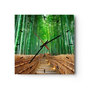 Nástěnné hodiny - Esence asijské přírody - 30x30 cm