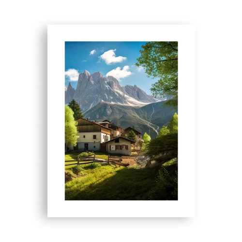 Plakát - Alpská idyla - 30x40 cm