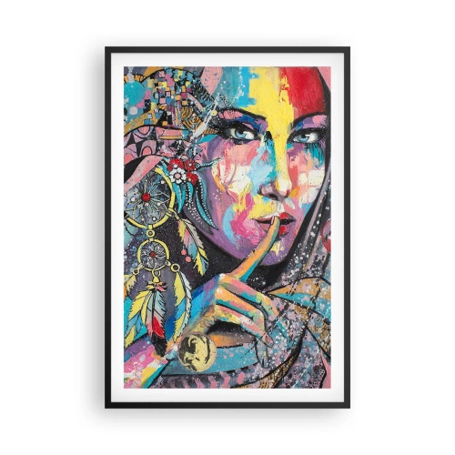 Plakát v černém rámu - Mlč, než pochopíš - 61x91 cm