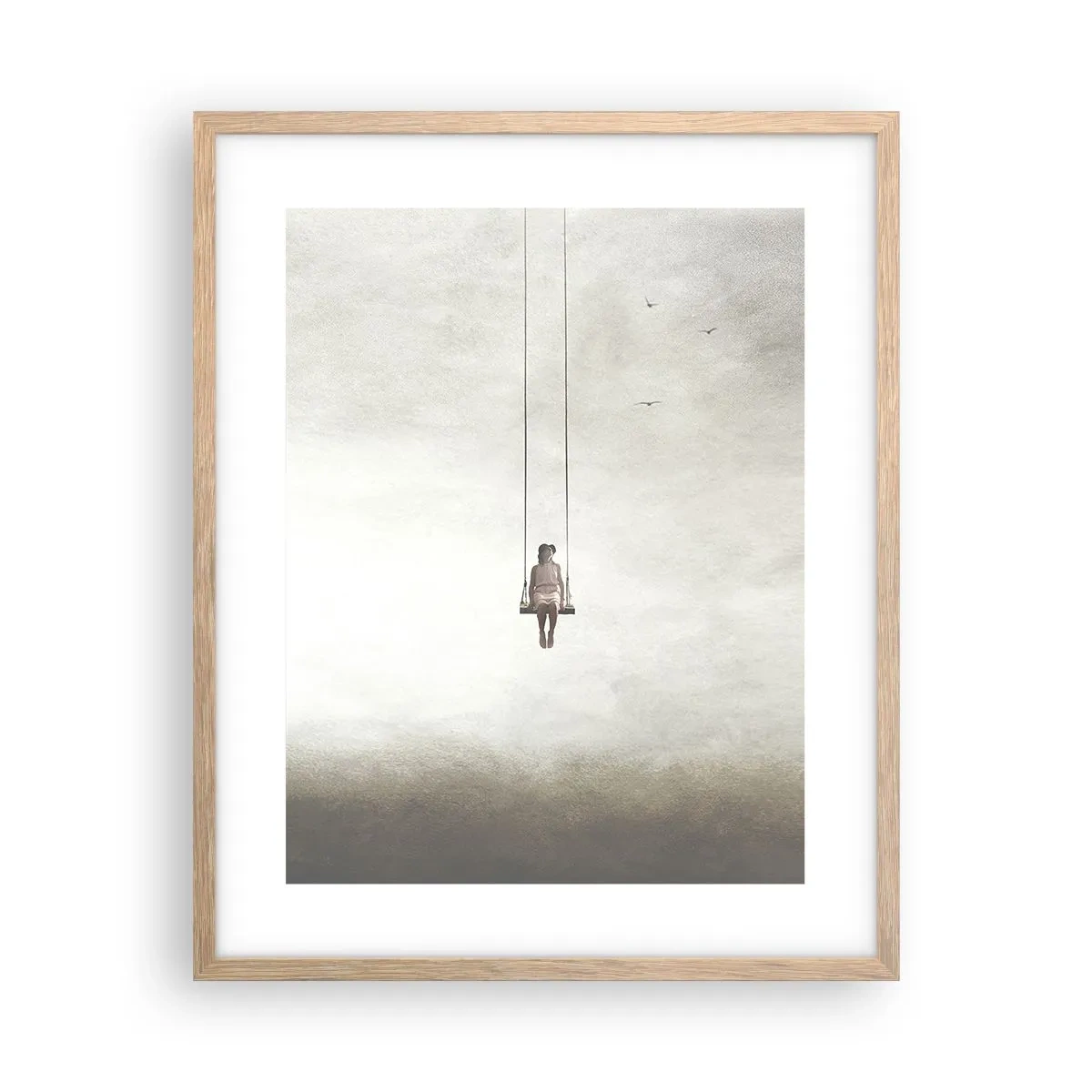 Plakát v rámu světlý dub - Dítě v nás - 40x50 cm