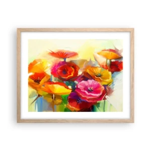 Plakát v rámu světlý dub - Nejenom červené - 50x40 cm