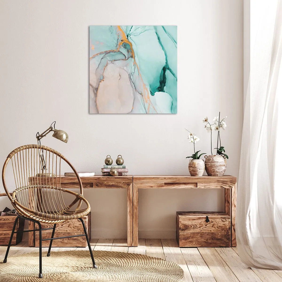 Obraz na plátně - Tanec tvarů a barev - 70x70 cm