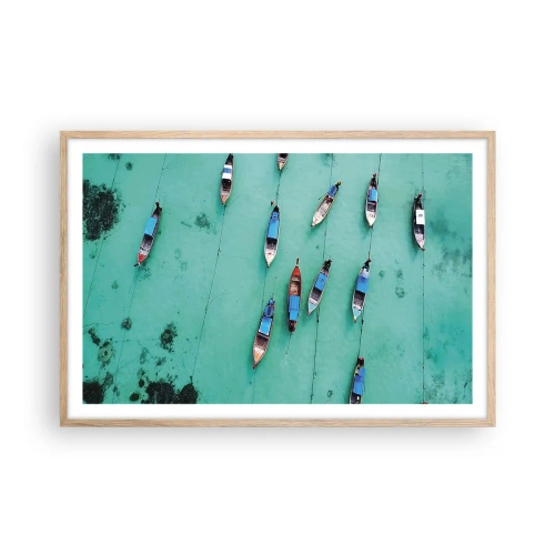 Plakát v rámu světlý dub - V radostném očekávání - 91x61 cm