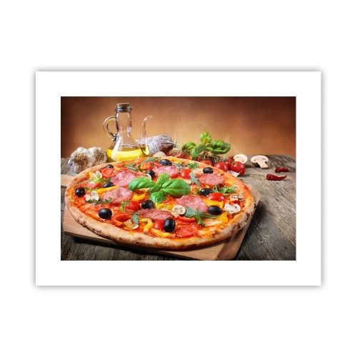 Plakát - Se skutečně italskou chutí - 40x30 cm