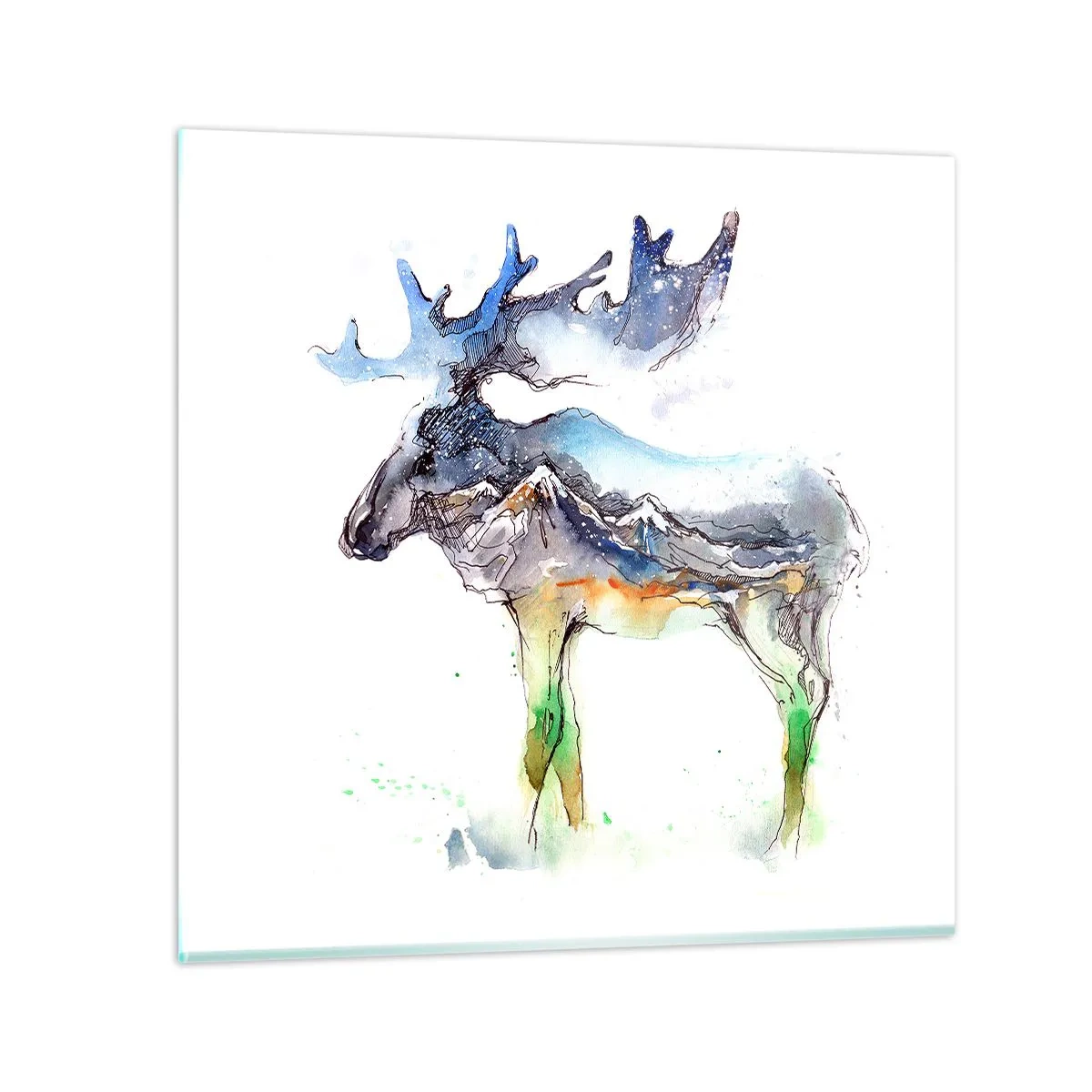 Obraz na skle - Hrdina zimního příběhu - 60x60 cm