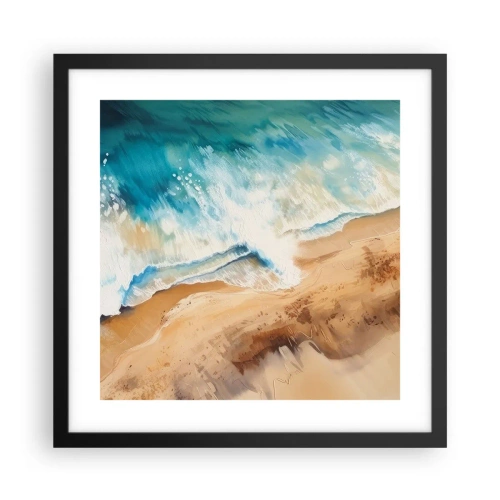 Plakát v černém rámu - Vlna, která se vrací - 40x40 cm