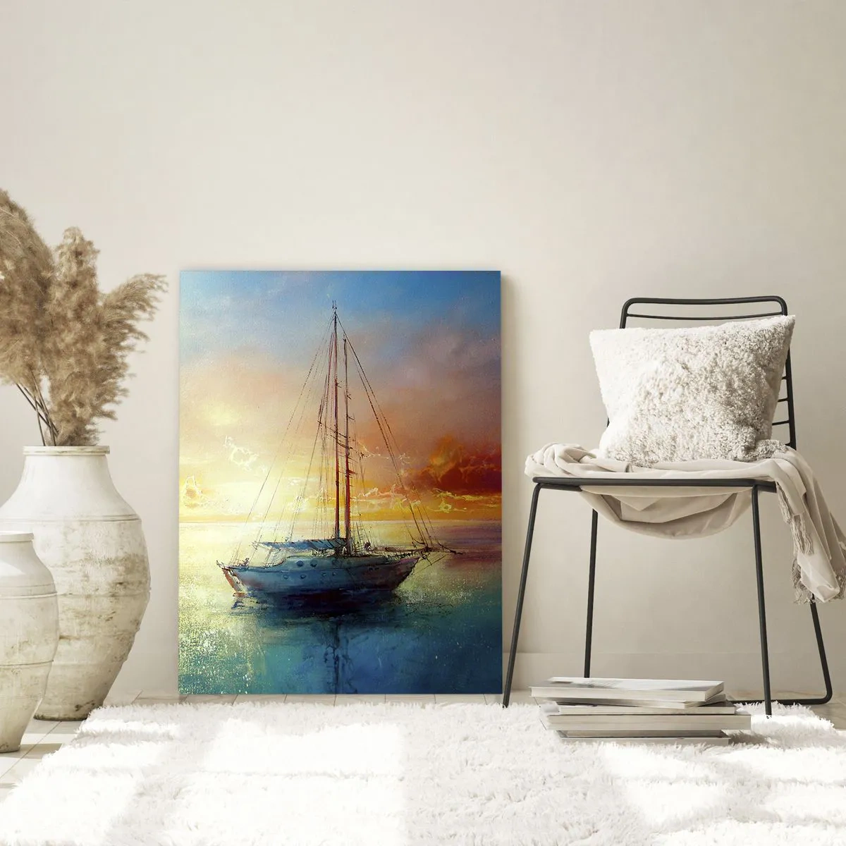 Obraz na skle - Ve zlatém zálivu - 70x100 cm