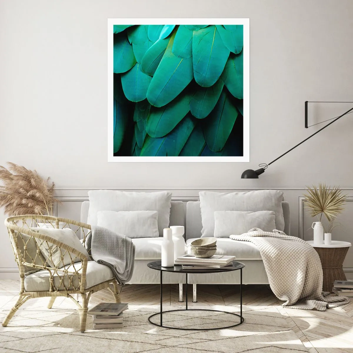 Plakát - Přesnost papouščí povahy - 60x60 cm