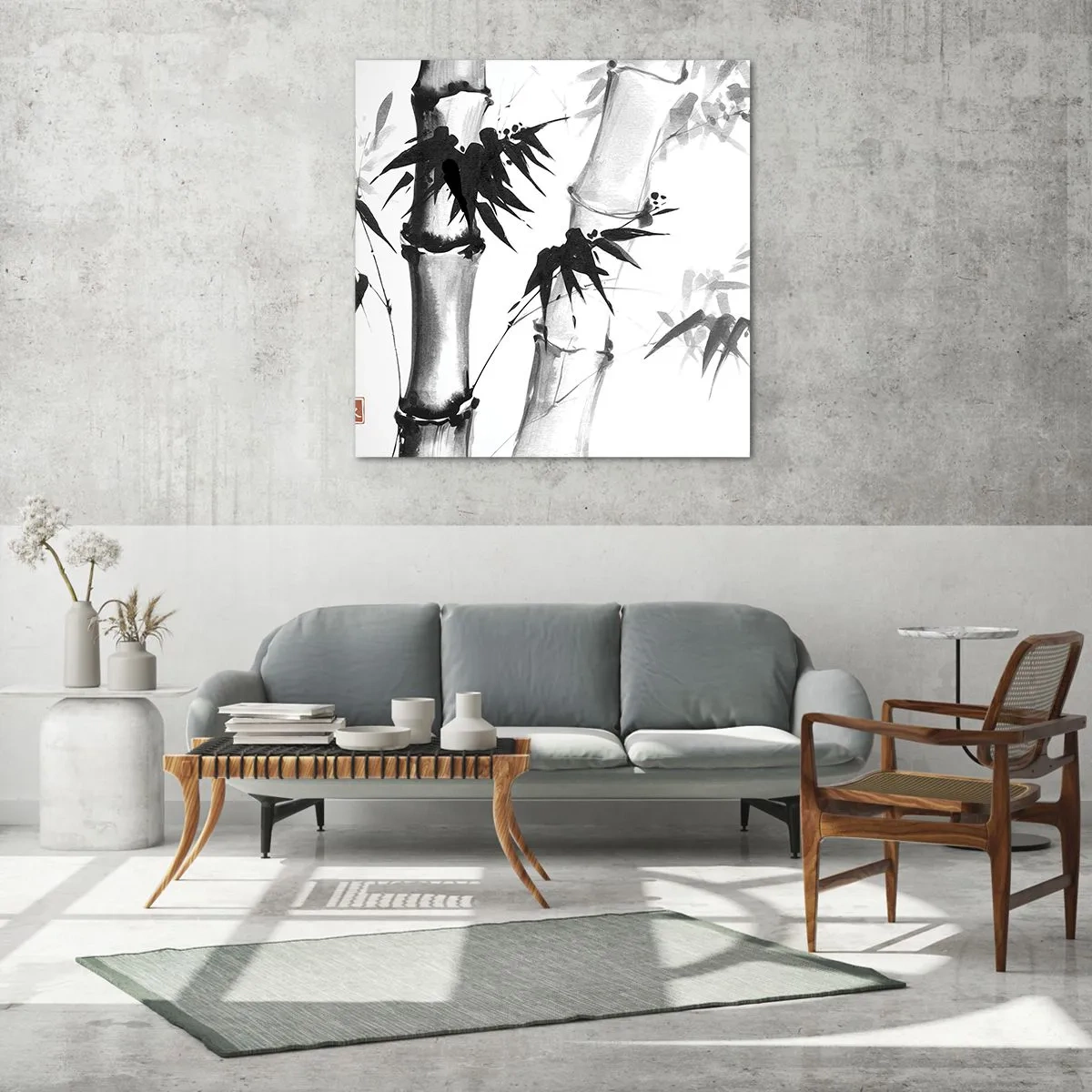 Obraz na skle - Blízký záběr na orient - 70x70 cm