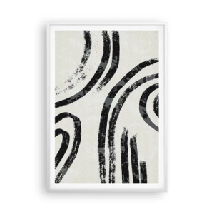 Plakát v bílém rámu - Napůl zastavený - 70x100 cm