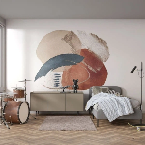 Fototapeta Premium Canvas - Oválná kompozice - Abstrakce, Kus, Moderní vzor - 200x140 cm